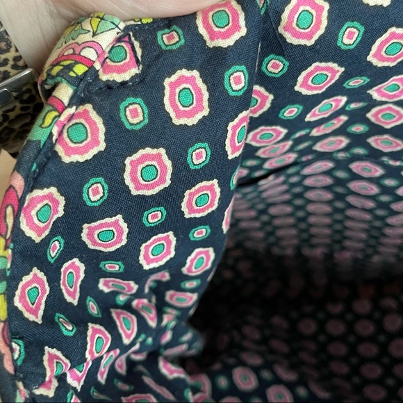 VERA BRADLEY BLUE PINK FLORAL PAISLEY TOTE BAG - Picture 10 of 12